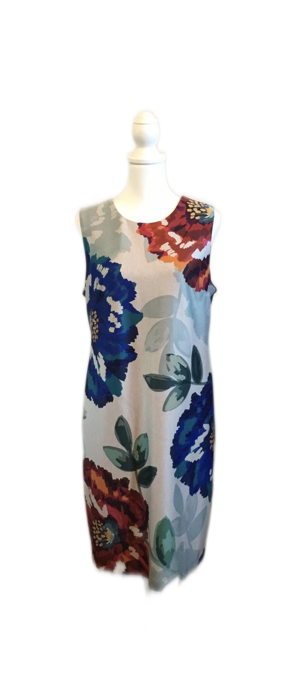 Calvin Klein Sz 14 Floral Dress Sleeveless