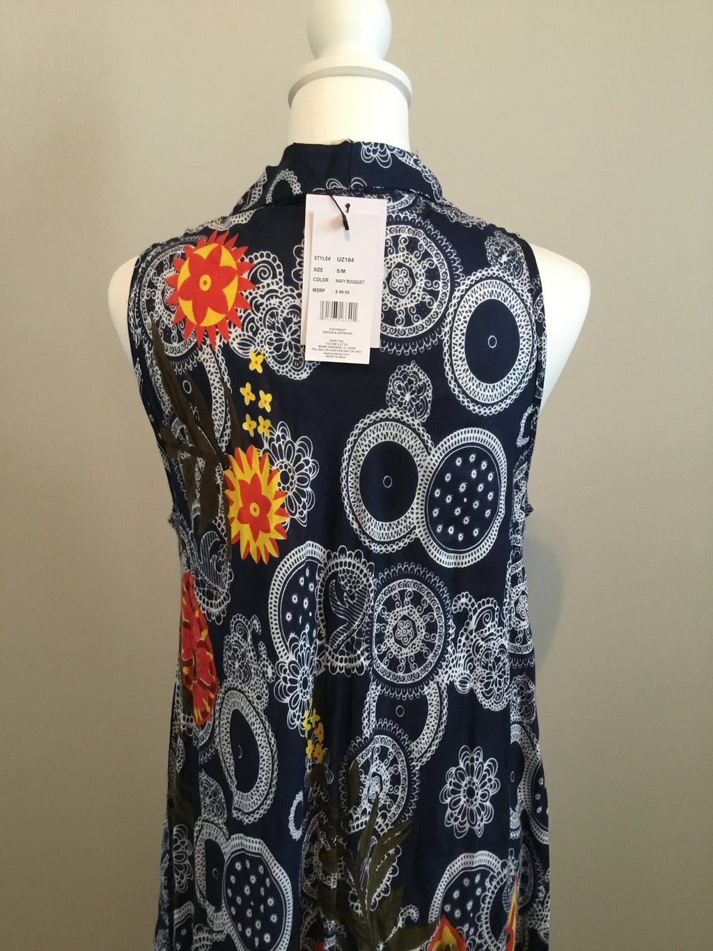 Exist Maxi Sz S/M Blue Floral