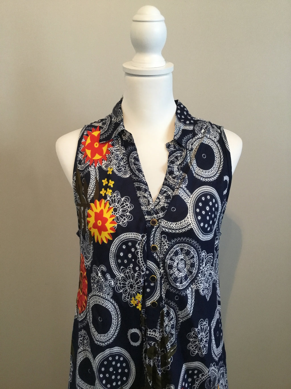 Exist Maxi Sz S/M Blue Floral