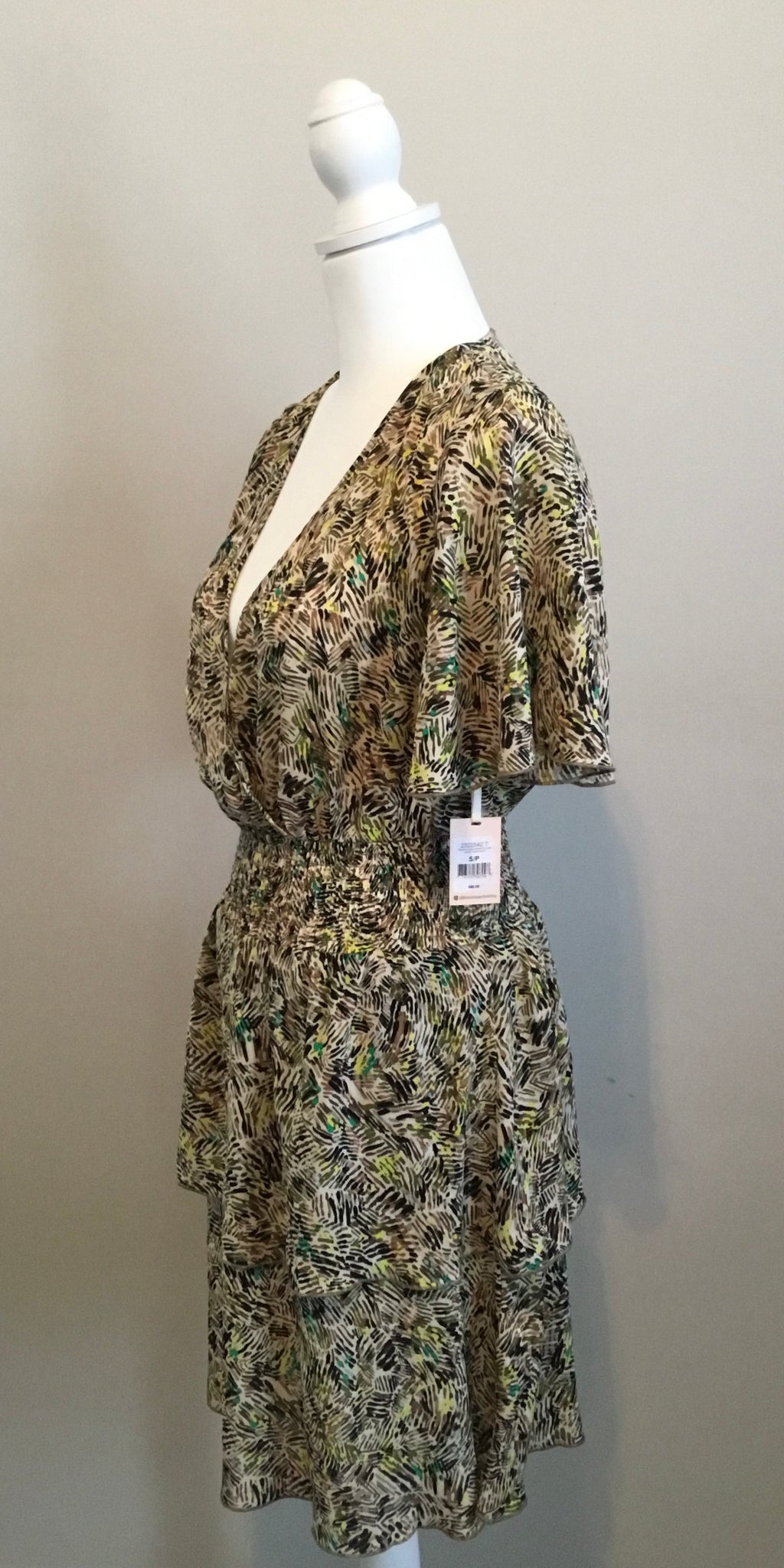 Blacktape Sz Small Ruffled Floral Dress