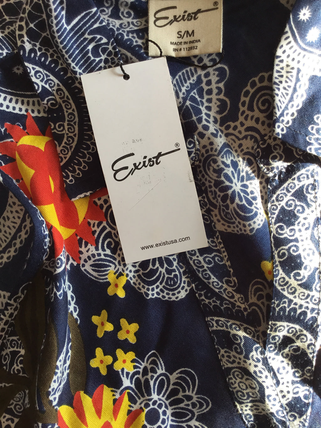 Exist Maxi Sz S/M Blue Floral