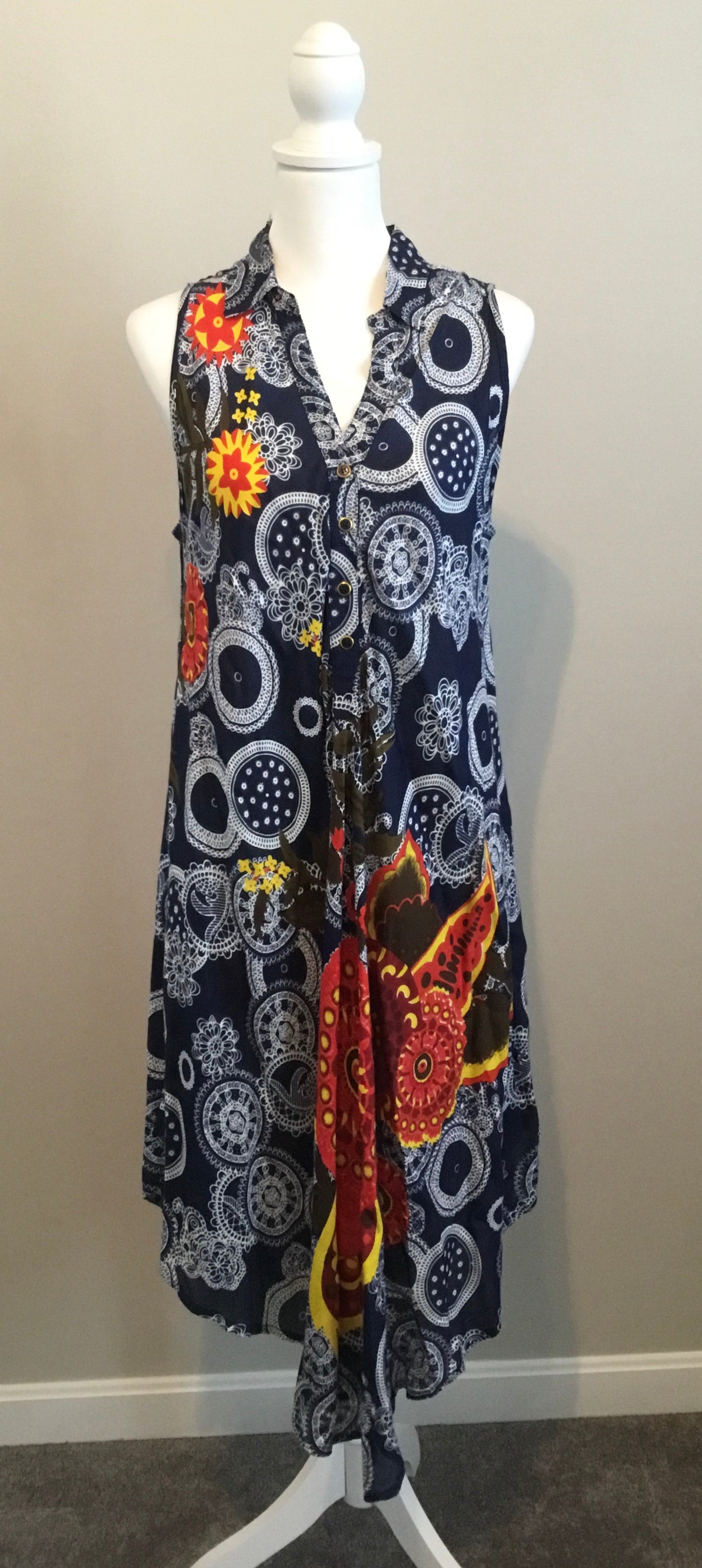 Exist Maxi Sz S/M Blue Floral