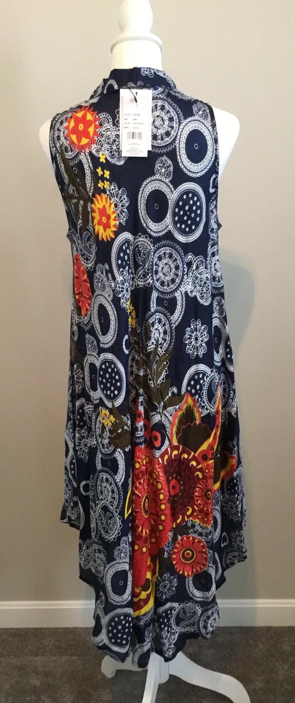 Exist Maxi Sz S/M Blue Floral