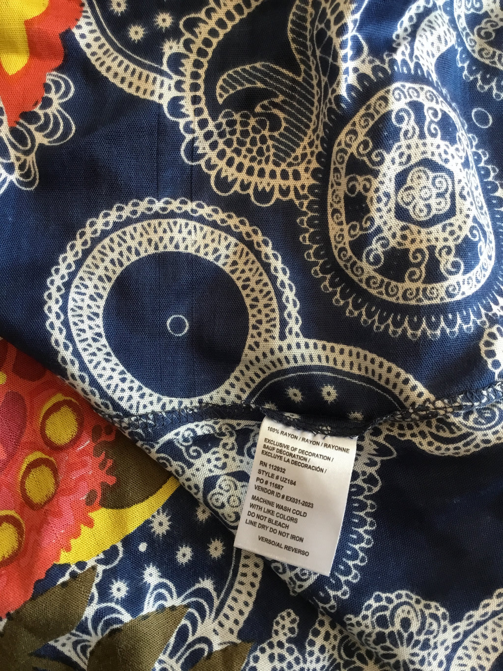 Exist Maxi Sz S/M Blue Floral