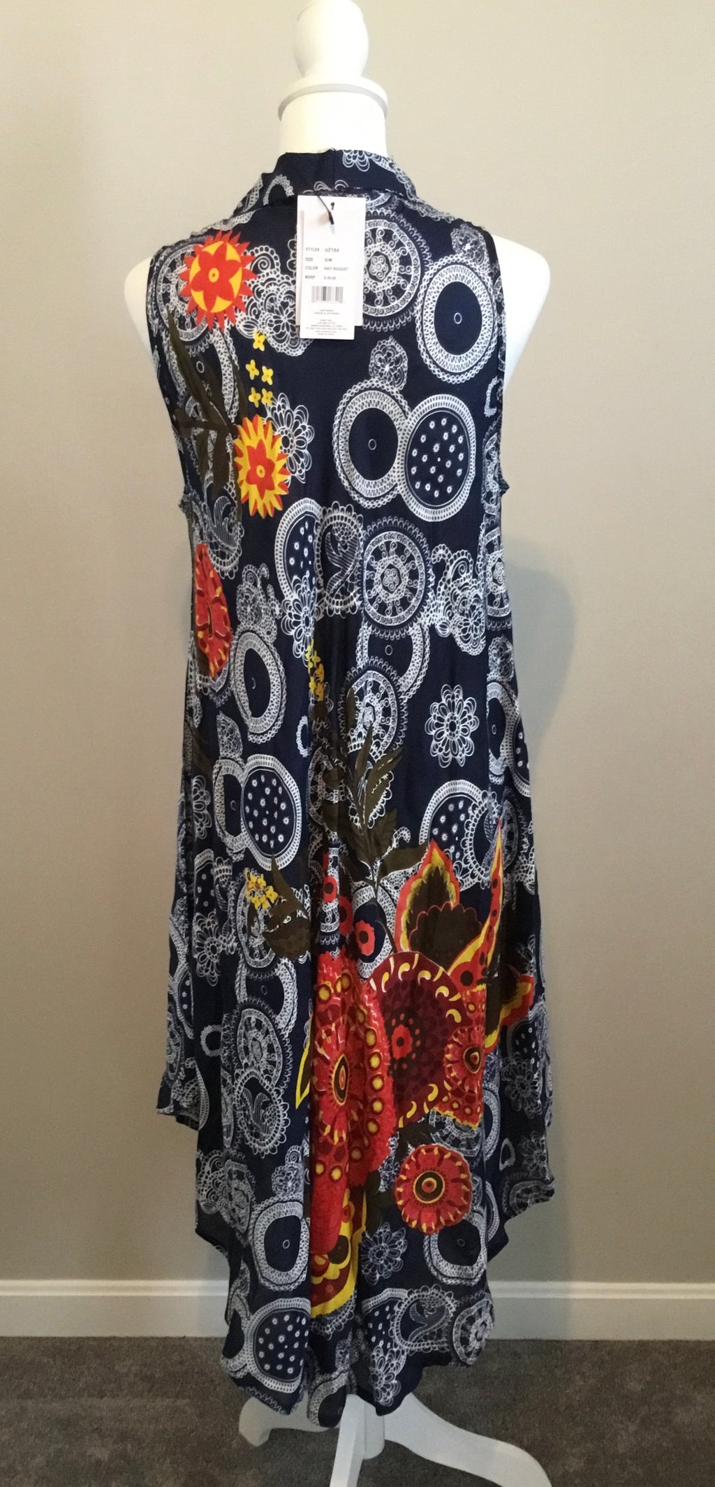 Exist Maxi Sz S/M Blue Floral
