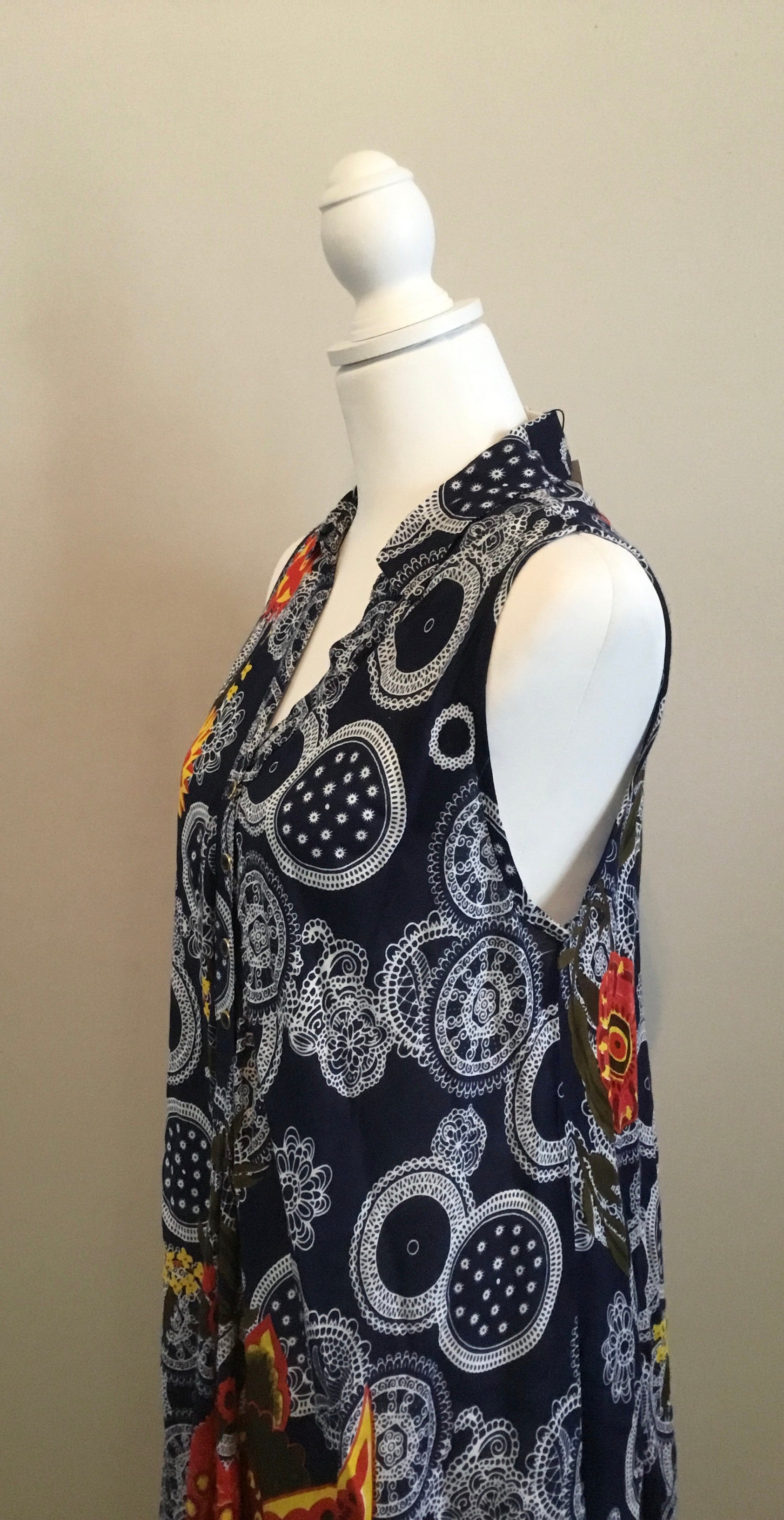 Exist Maxi Sz S/M Blue Floral