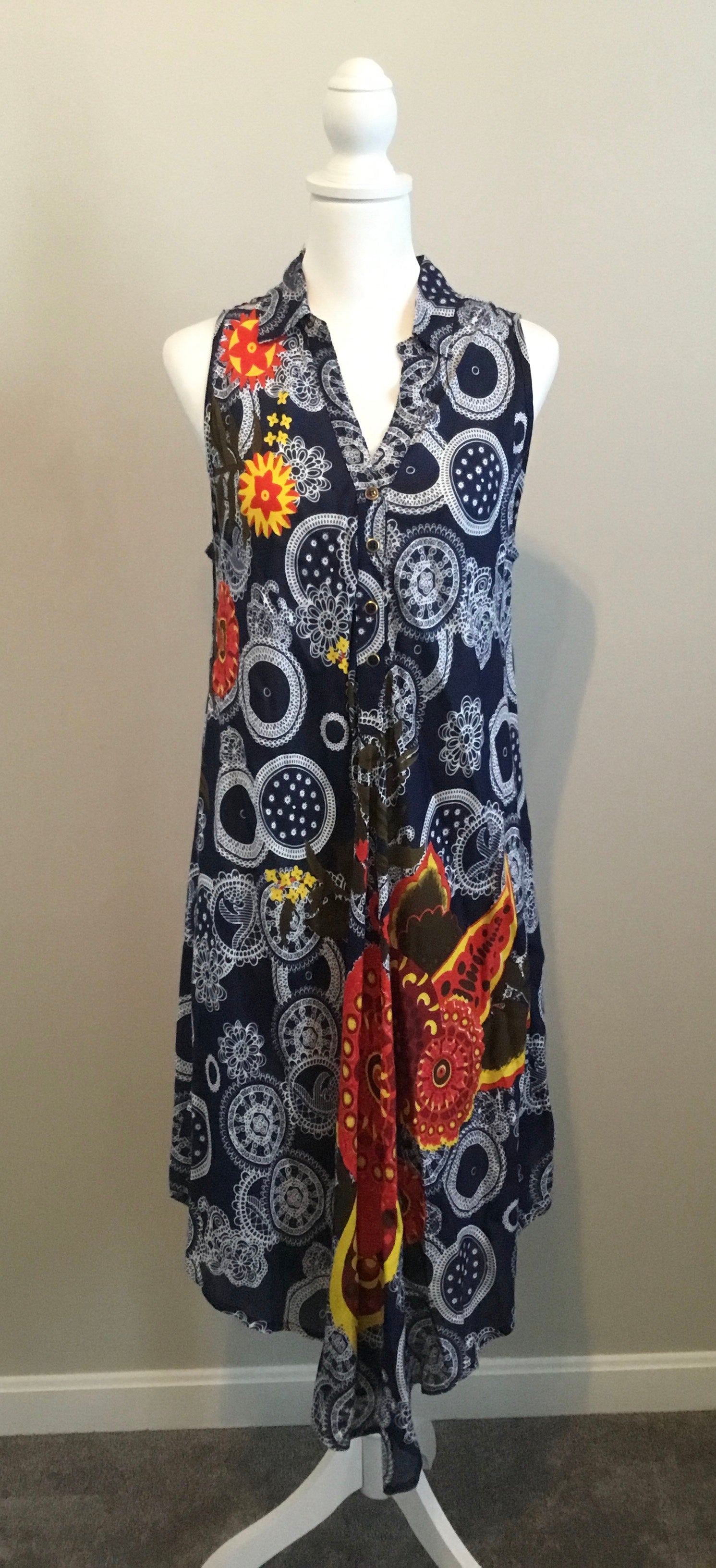 Exist Maxi Sz S/M Blue Floral