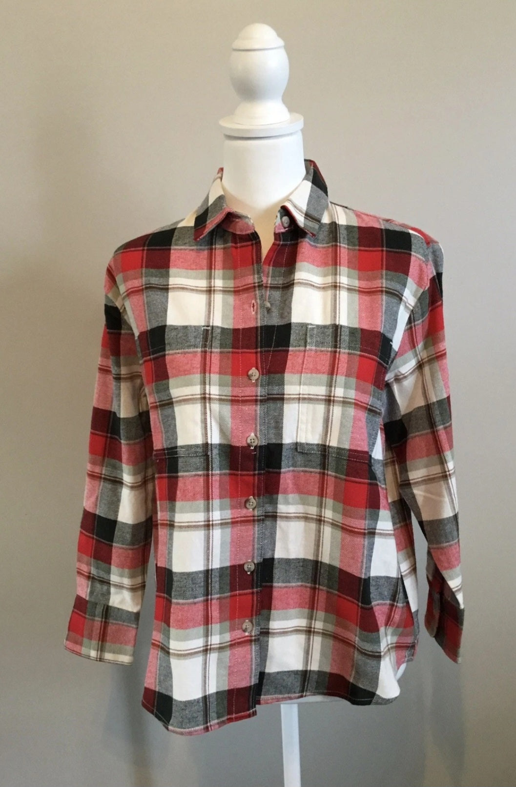 Old Navy sz XS Red Plaid Shirt
