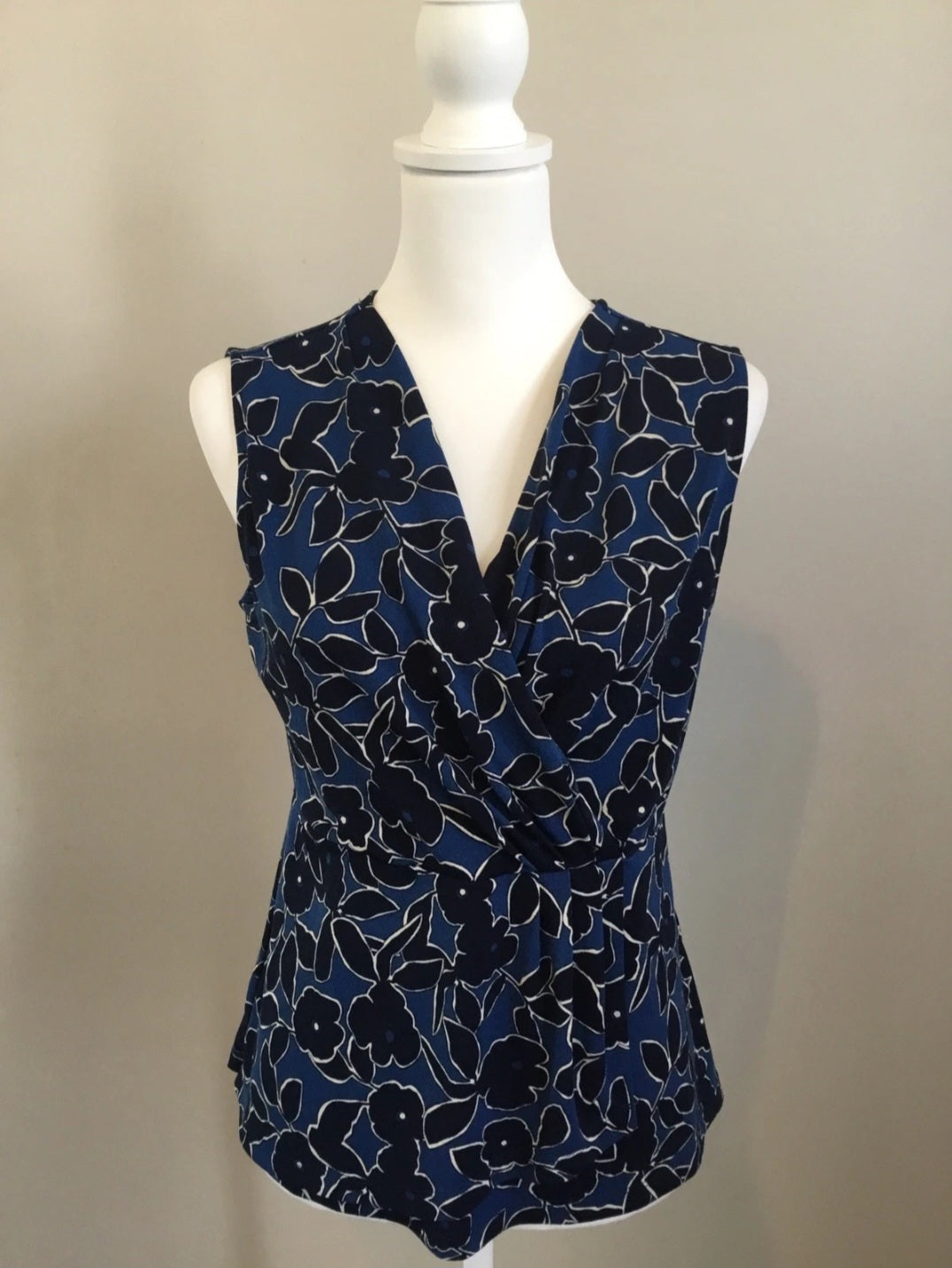 Banana Republic Blue Floral Blouse