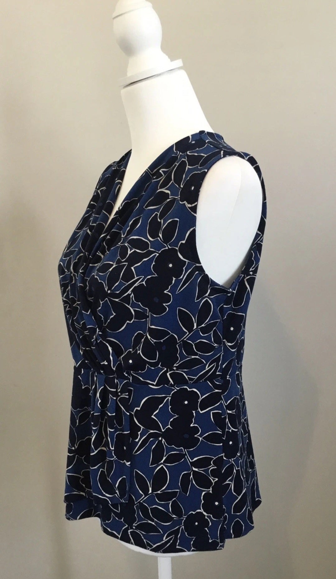 Banana Republic Blue Floral Blouse