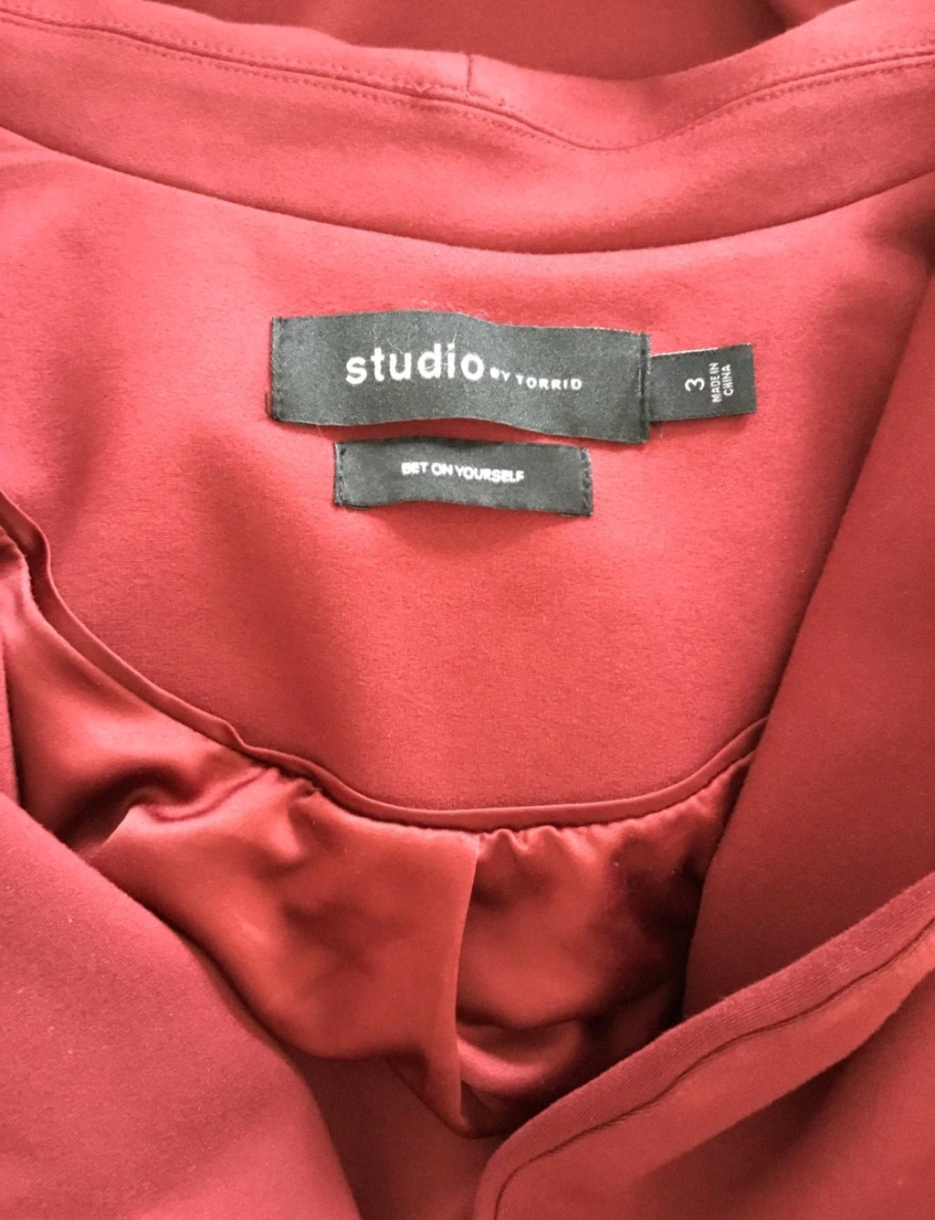 Studio By Torrid Maroon Blazer Sz 2 Plus Size