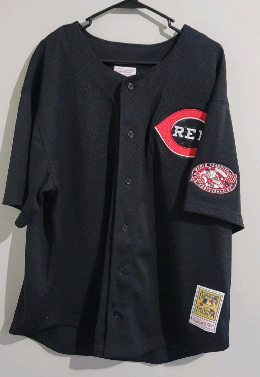 Cincinnati Reds Jersey Sz 52 2XL Black