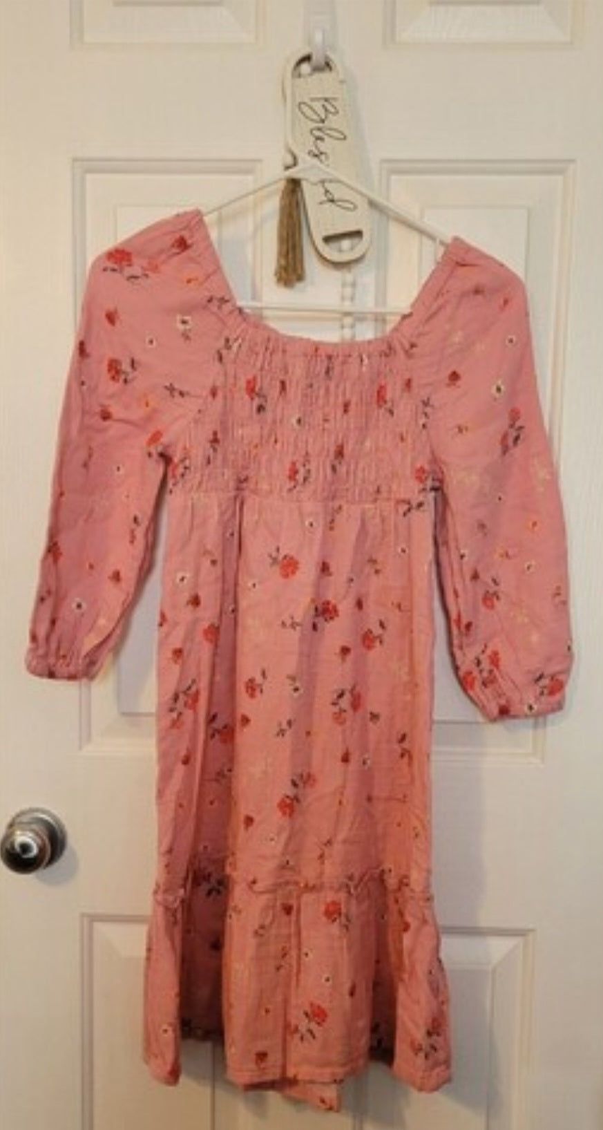 Old Navy Sz 18 XXL Pink Girls Floral Dress