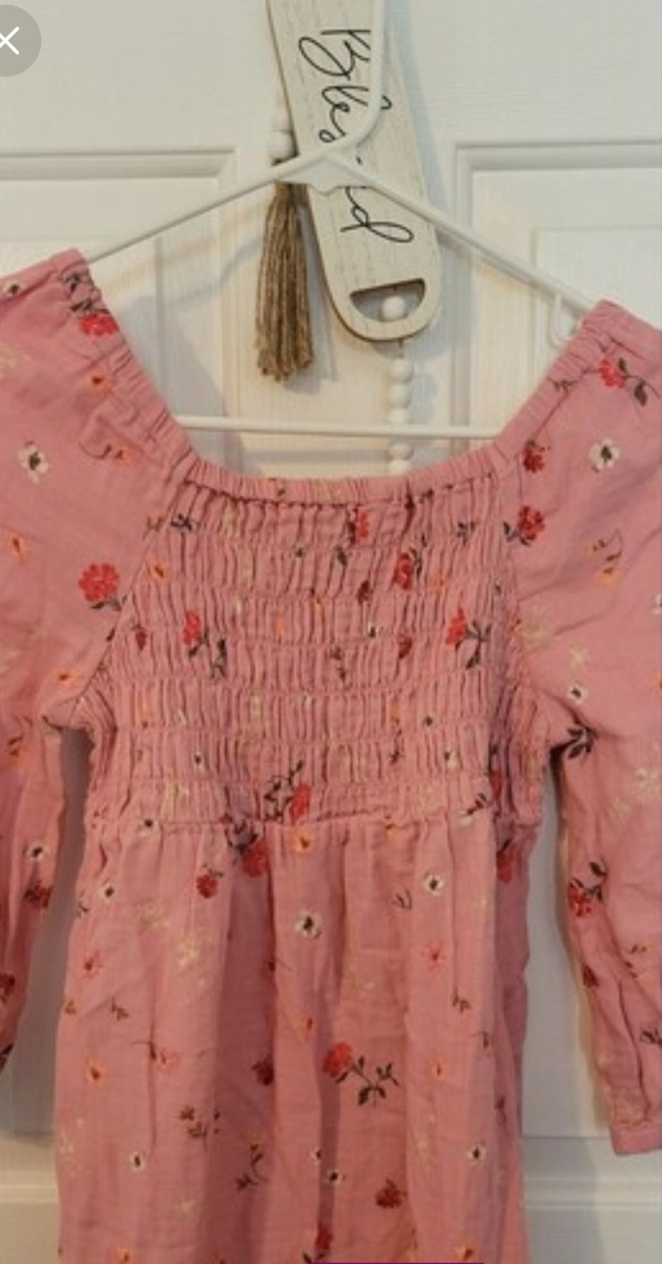 Old Navy Sz 18 XXL Pink Girls Floral Dress