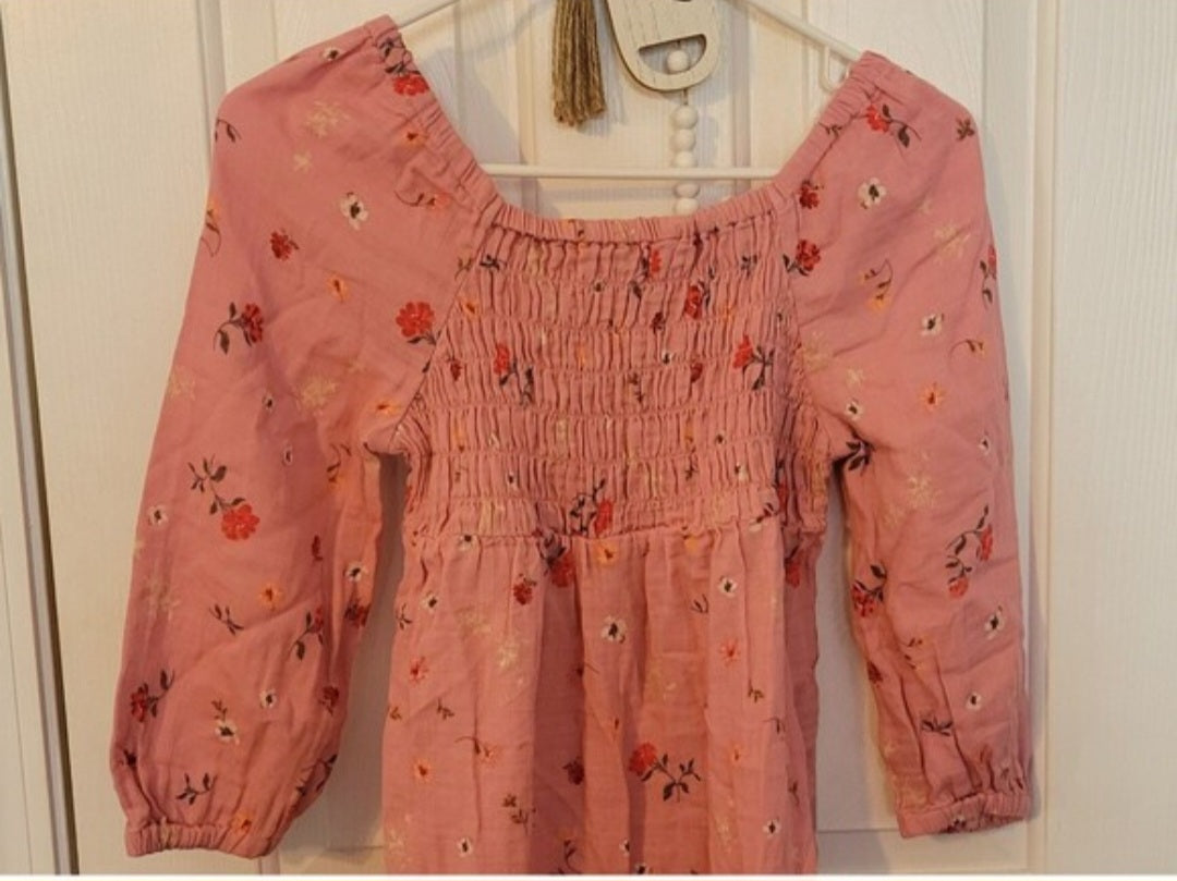 Old Navy Sz 18 XXL Pink Girls Floral Dress