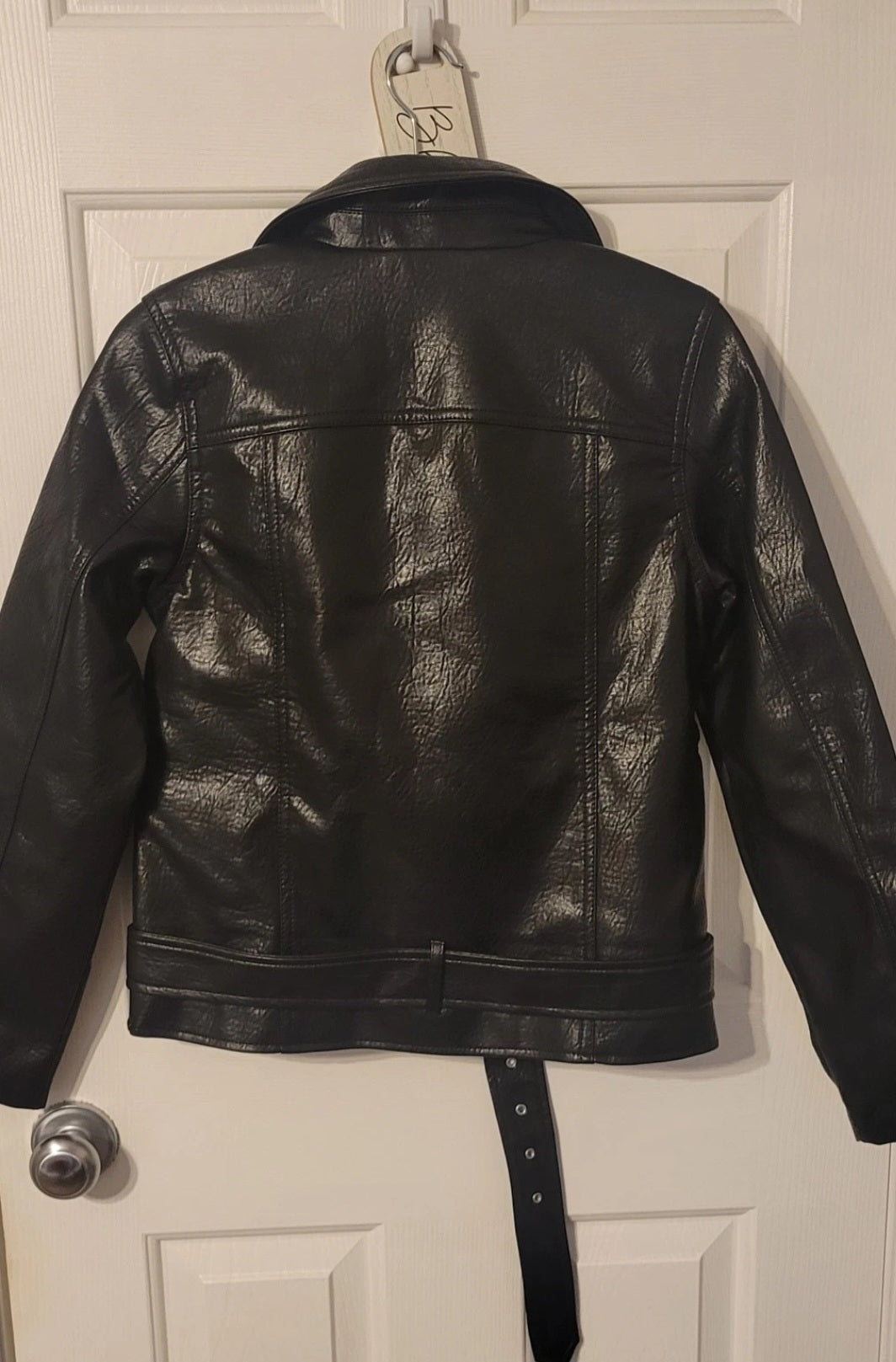 Old Navy Faux Leather Jacket XS Black