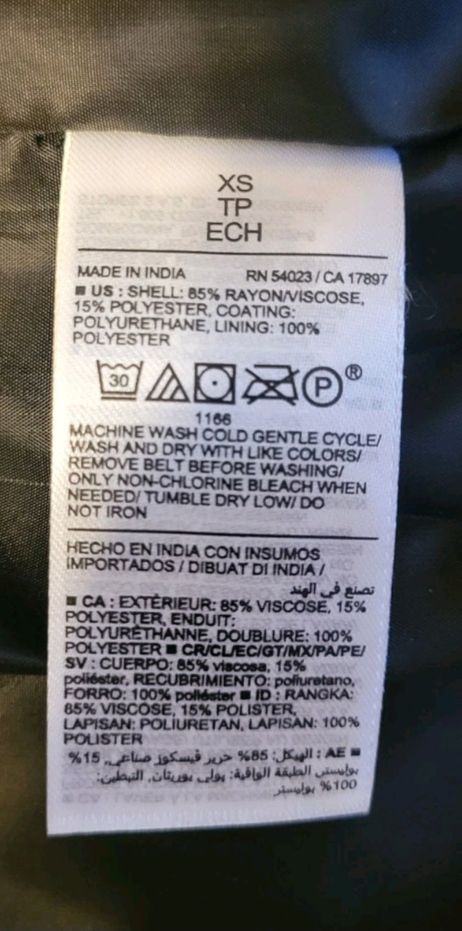 Old Navy Faux Leather Jacket XS Black