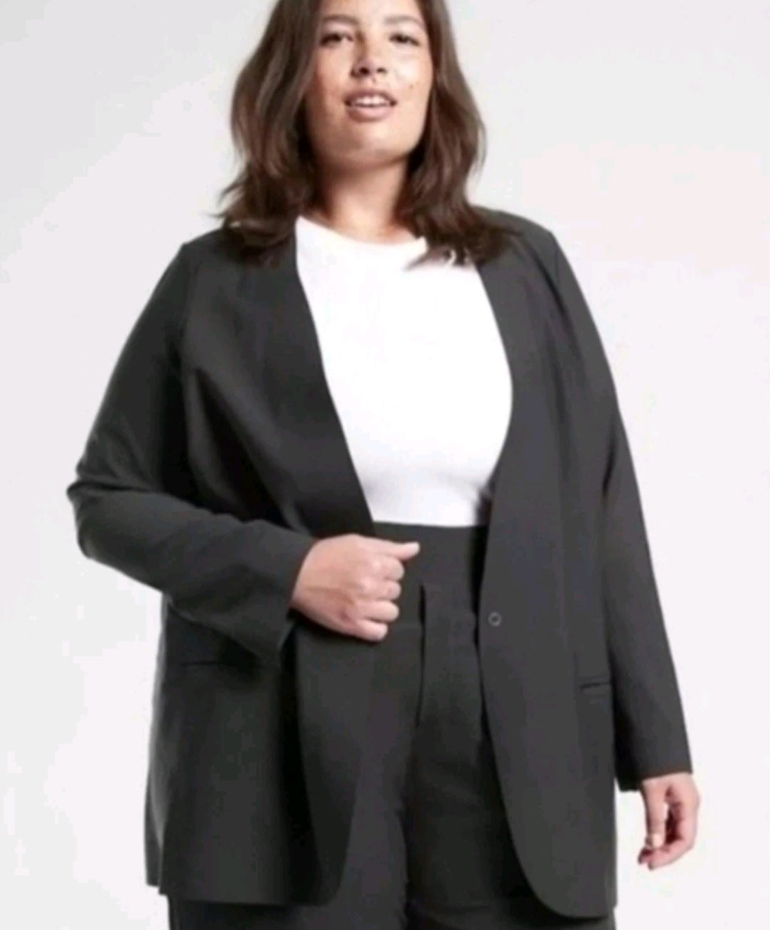 Athleta Sz 24 Plus Size Avenues Dress Blazer Black