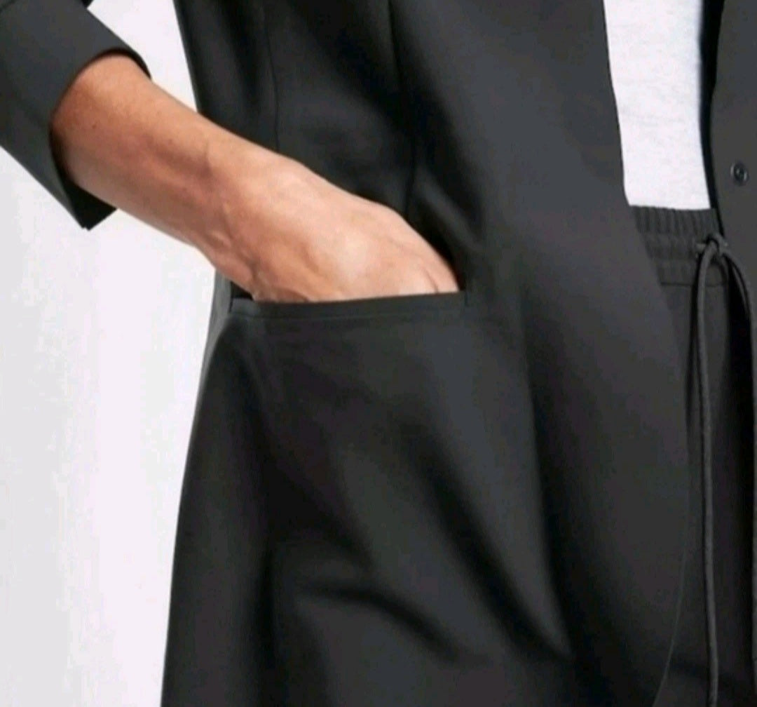 Athleta Sz 24 Plus Size Avenues Dress Blazer Black