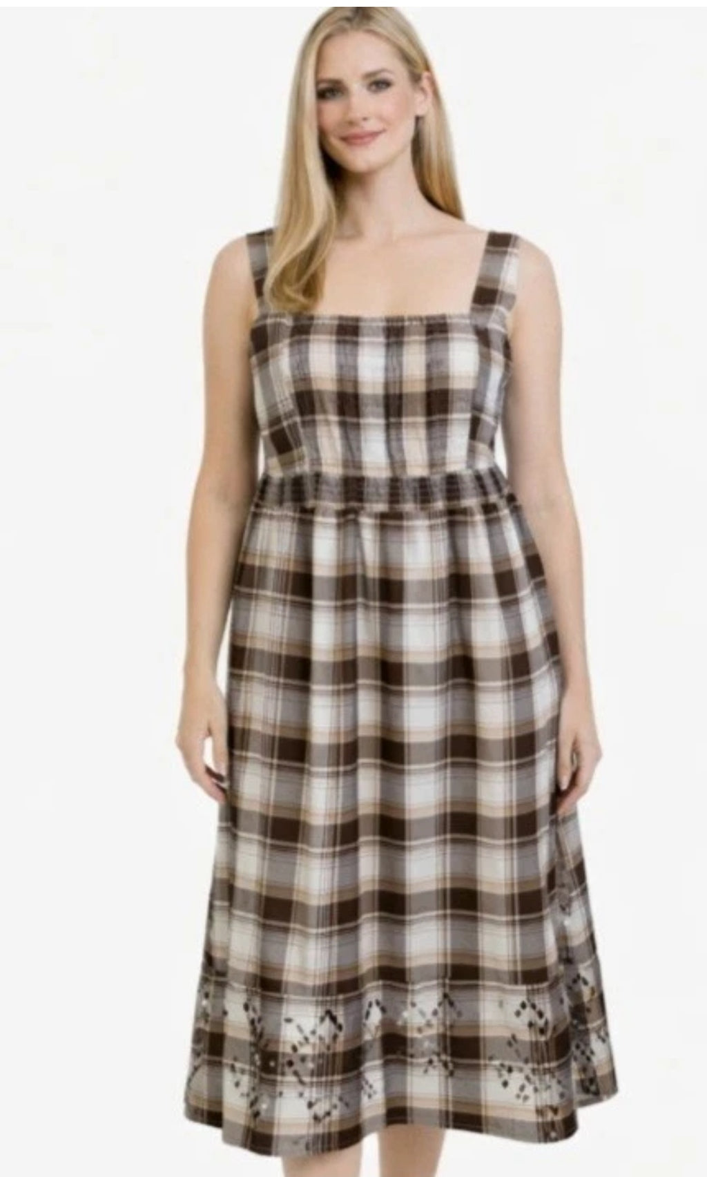 Bloomchic Check Dress Sleeveless Sz 14/16 Plus