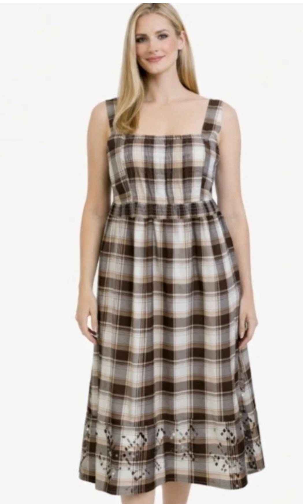 Bloomchic Check Dress Sleeveless Sz 14/16 Plus