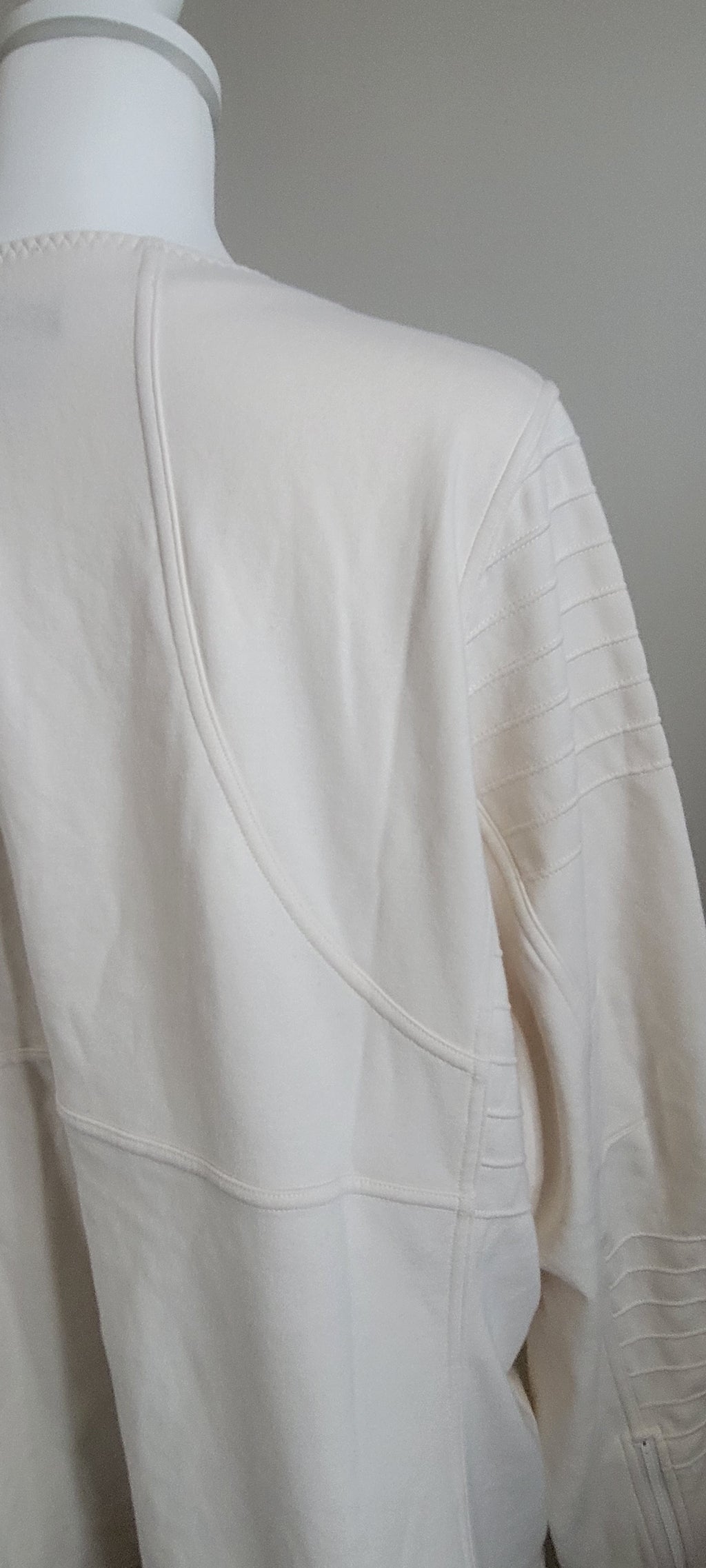 Athleta Ivory Moto Jacket Sz 3X