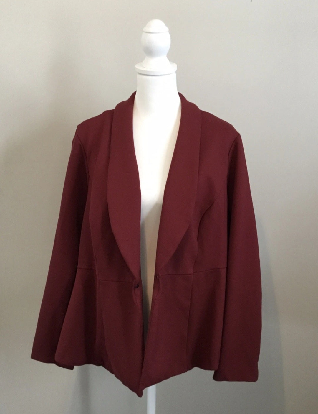 Studio By Torrid Maroon Blazer Sz 2 Plus Size