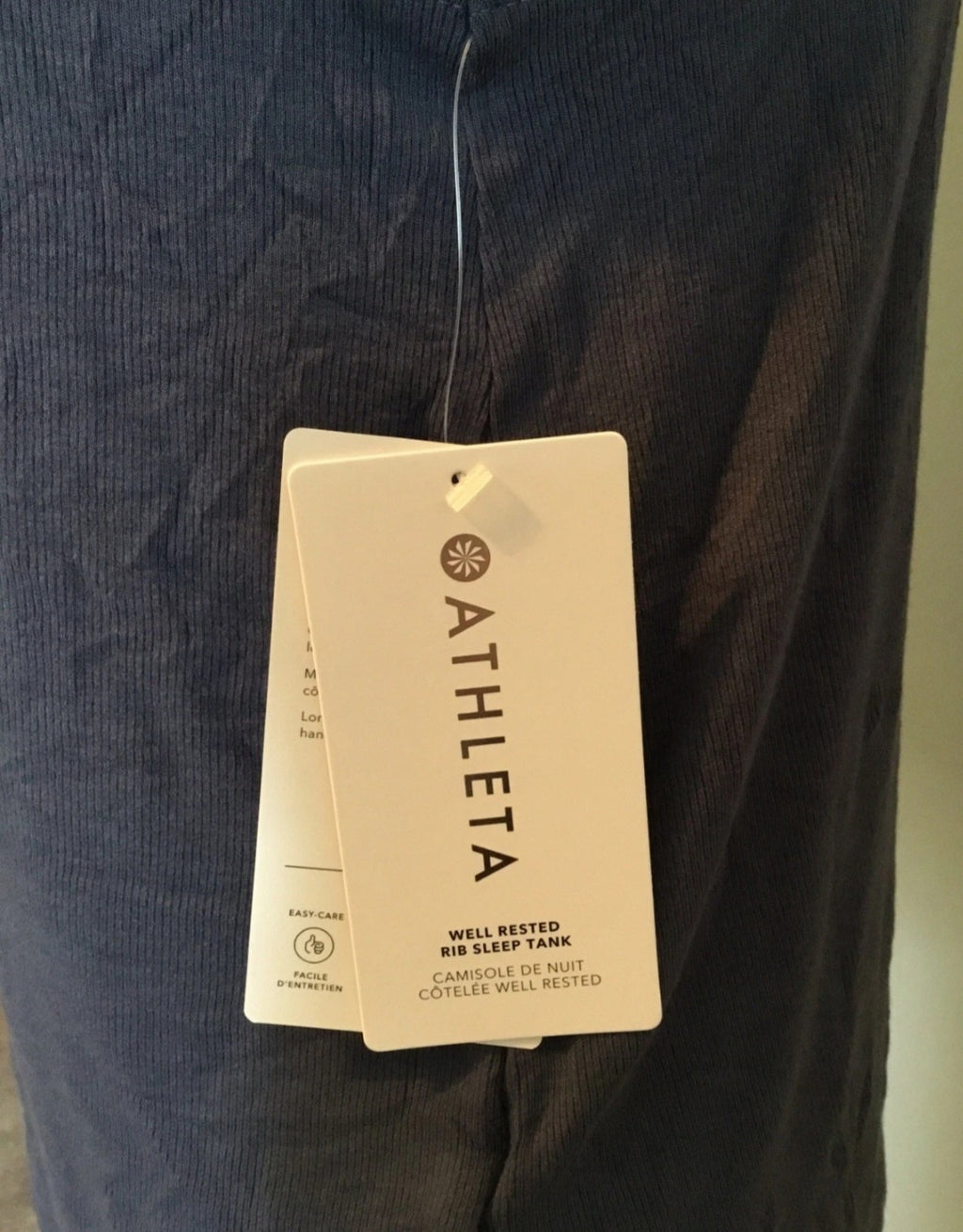 Athleta Well Rested Rib Sleep Tank Sz Small