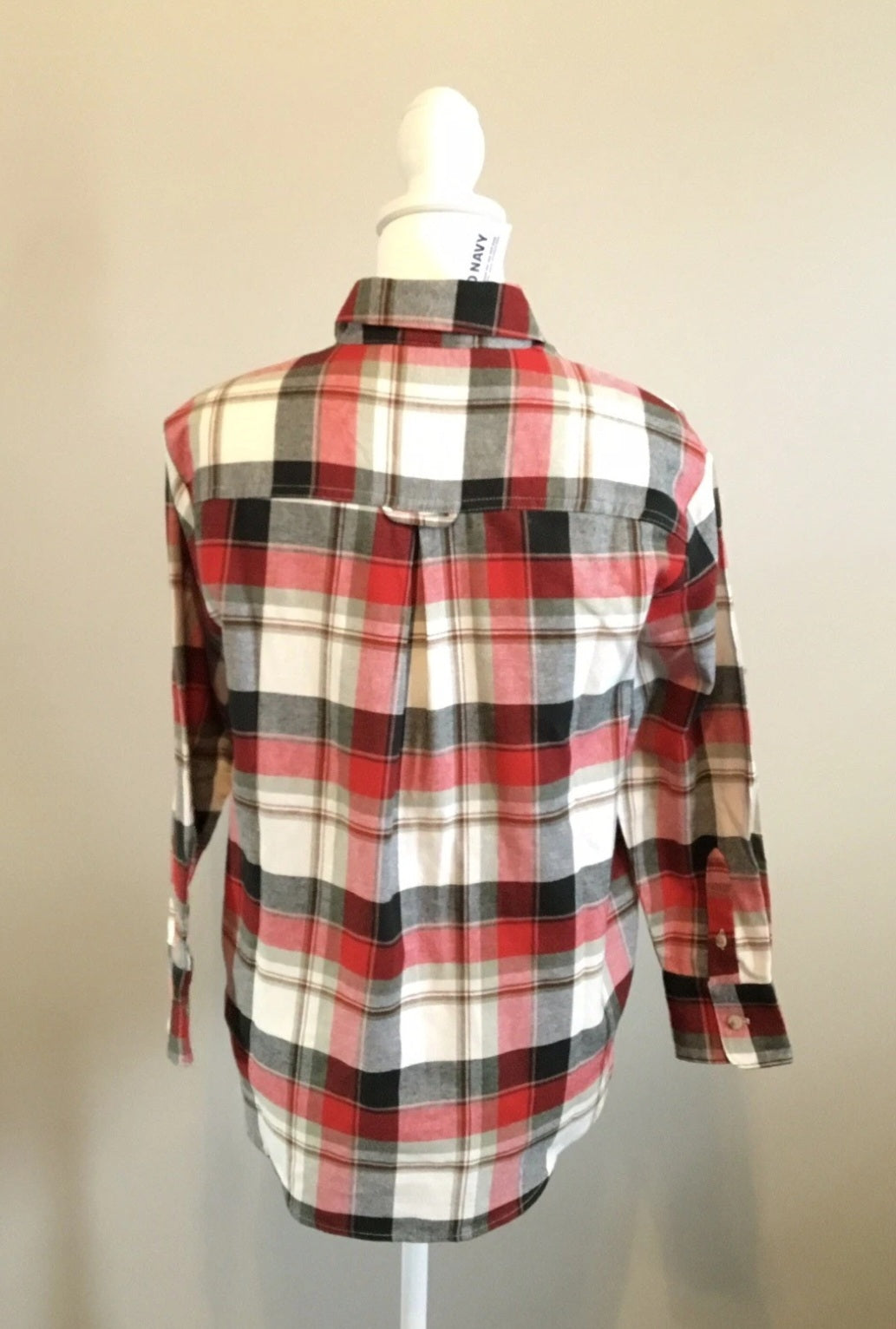 Old Navy sz XS Red Plaid Shirt