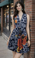 Exist Maxi Sz S/M Blue Floral