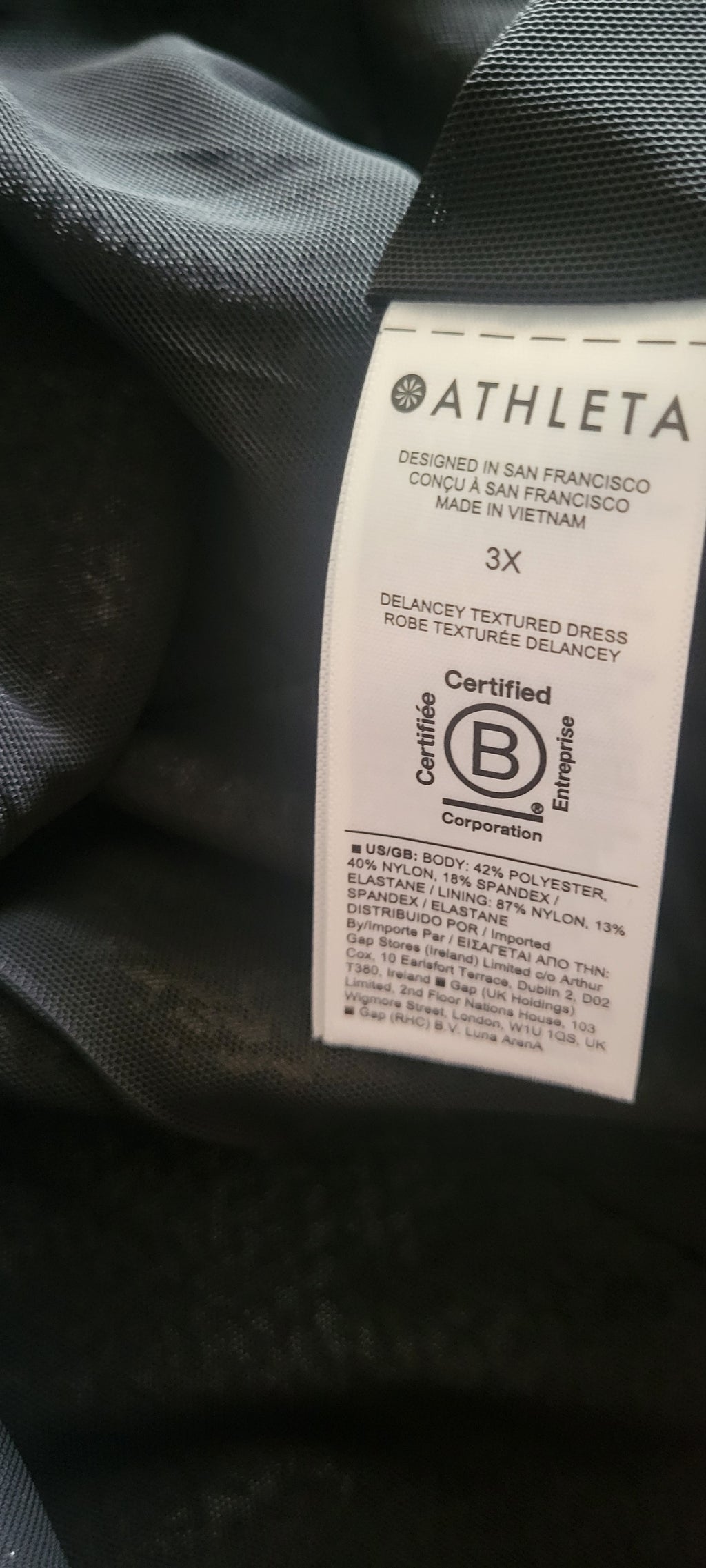 Athleta Delancey Textured Dress 3X