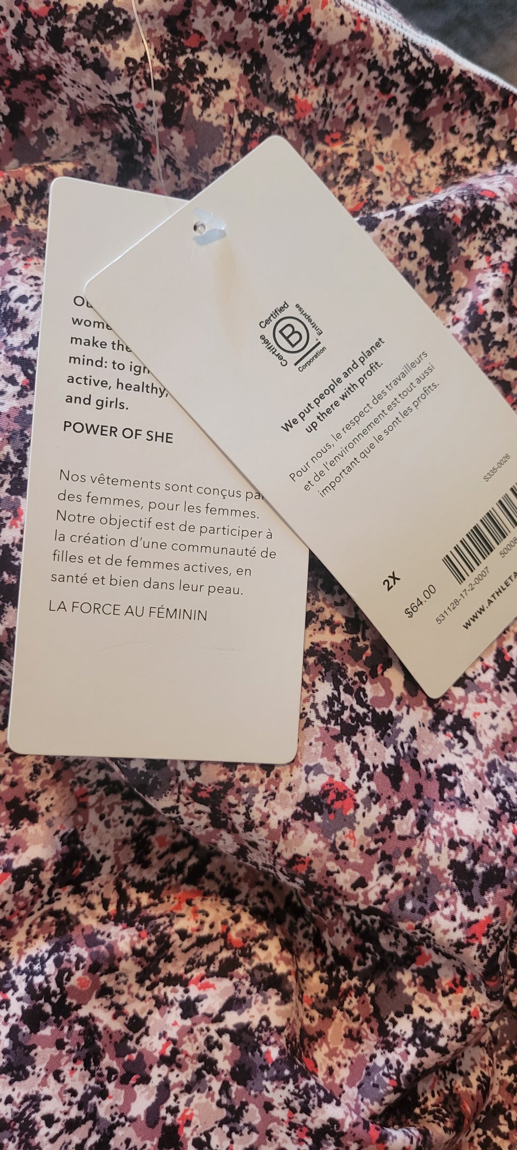 Athleta Conscious Crop Sz 2X