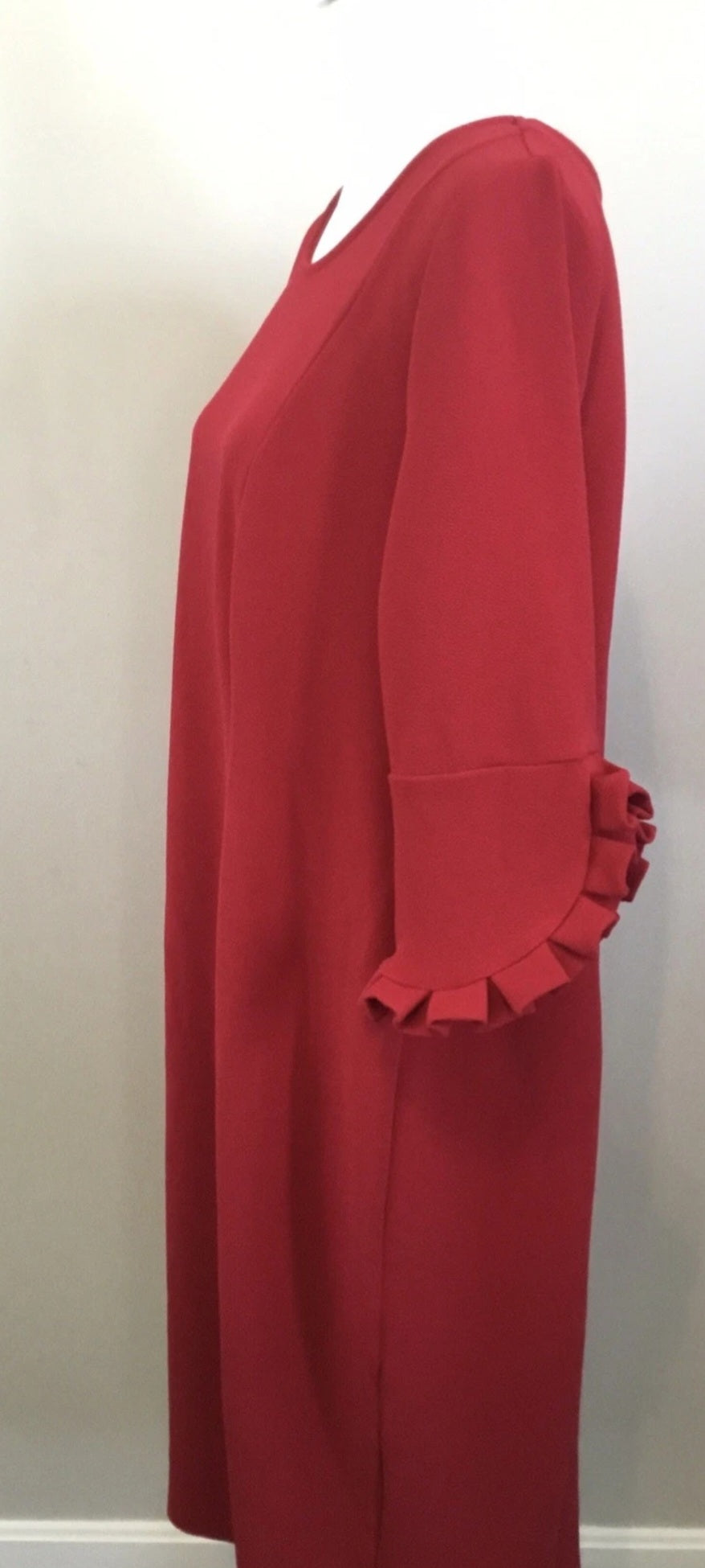 Catherines Sz OX Midi Red Dress