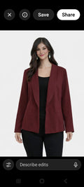Studio By Torrid Maroon Blazer Sz 2 Plus Size