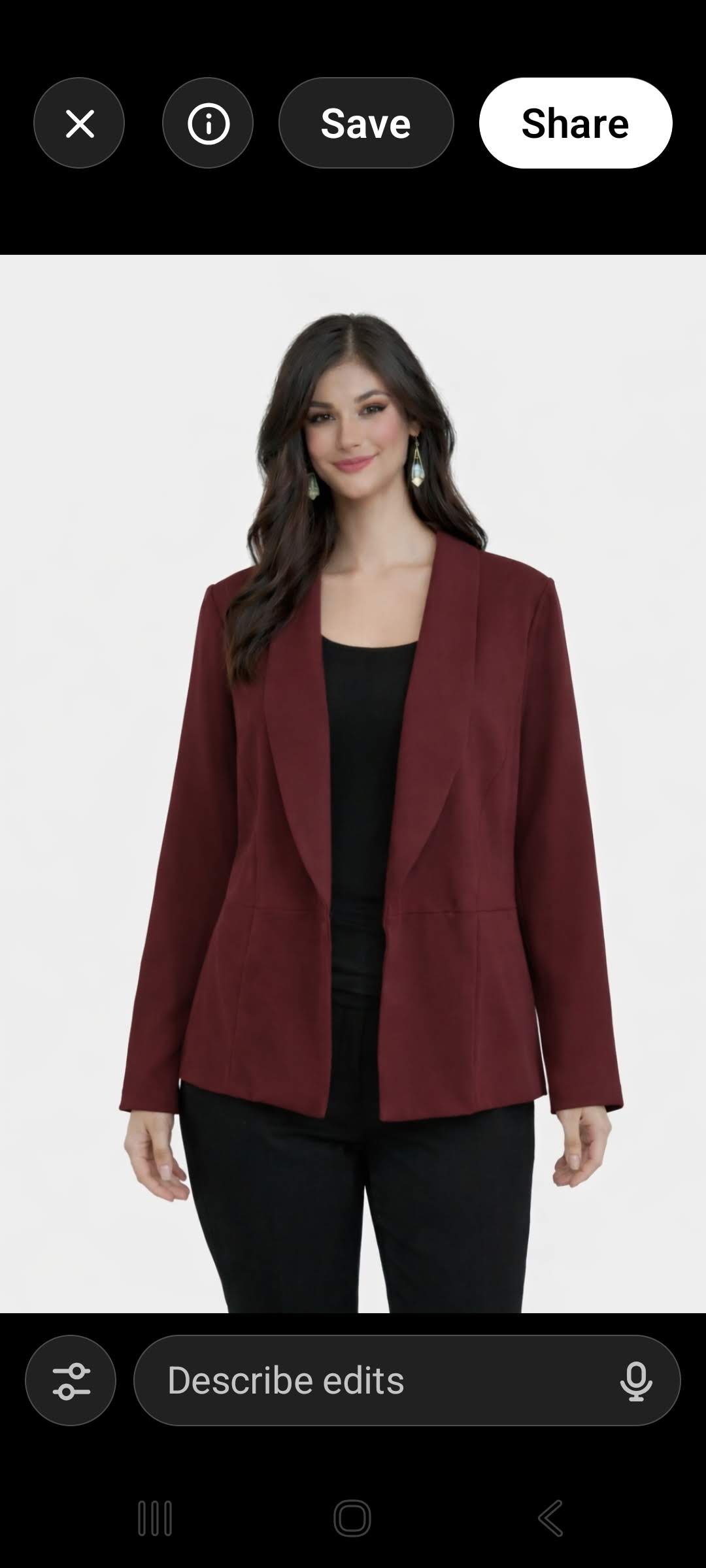 Studio By Torrid Maroon Blazer Sz 2 Plus Size