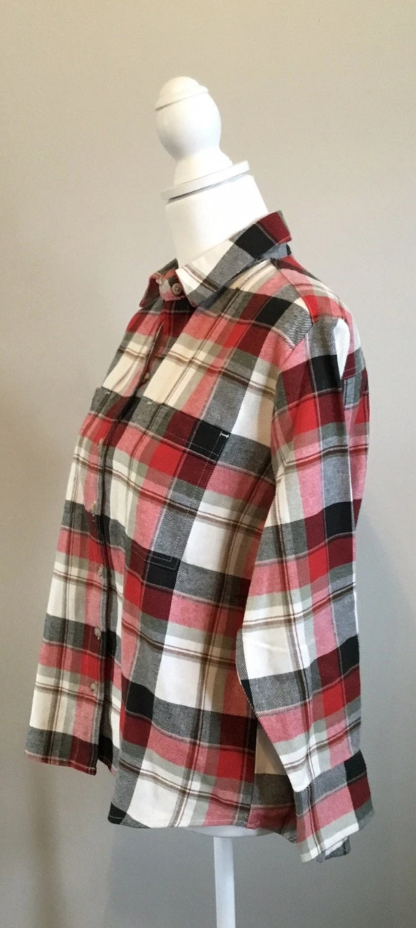 Old Navy sz XS Red Plaid Shirt